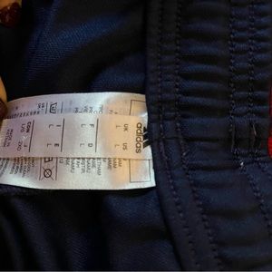 Navy blue adidas track pants size large